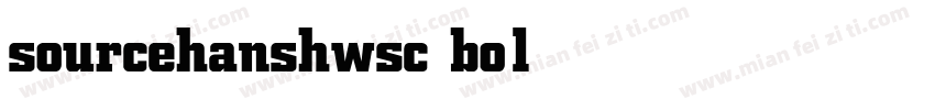 sourcehanshwsc bold字体转换